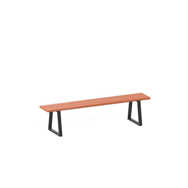 Profile bench without backrest